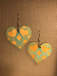 Earrings(wooden with stainless steel hooks)113