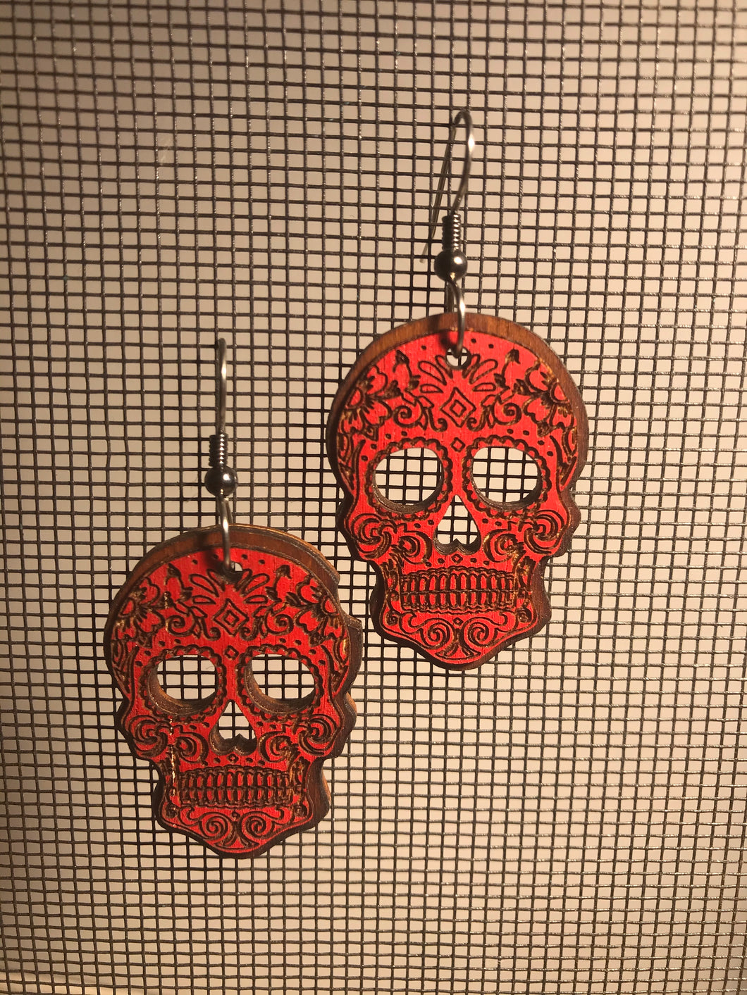 Earrings(wooden with stainless steel hooks)109