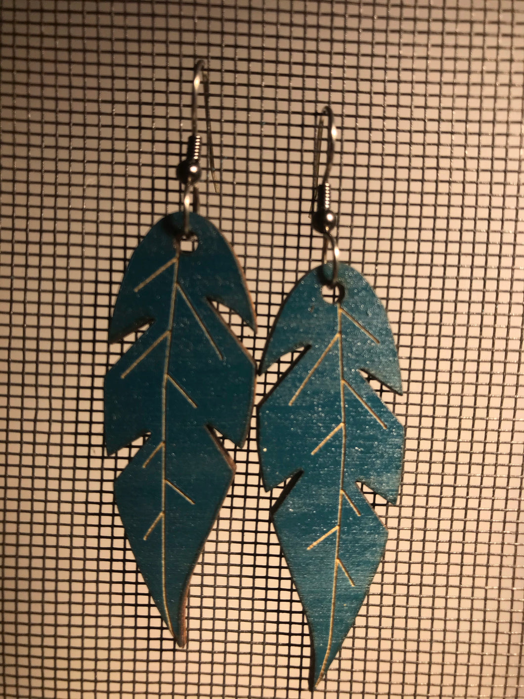 Earrings(wooden with stainless steel hooks)69