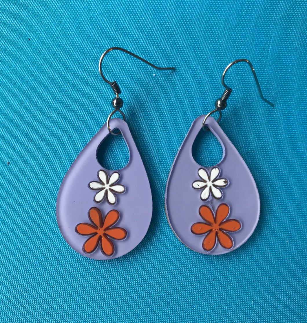 Earrings(wooden with stainless steel hooks)134