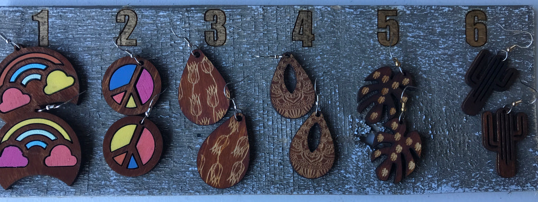 Earrings( wood)1a