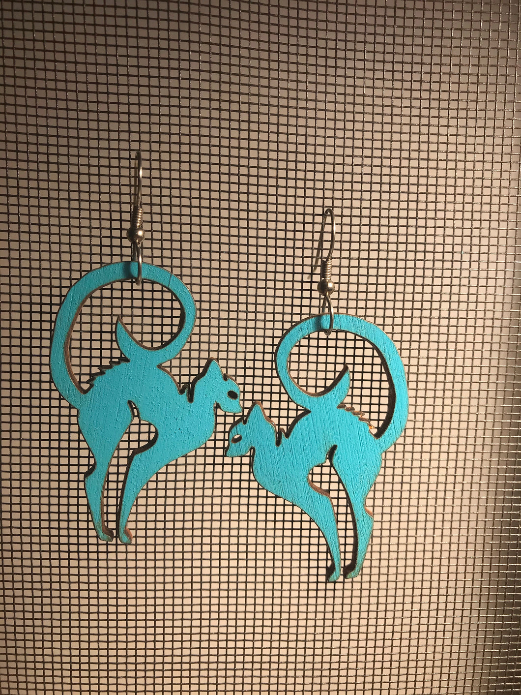 Earrings(wooden with stainless steel hooks)11