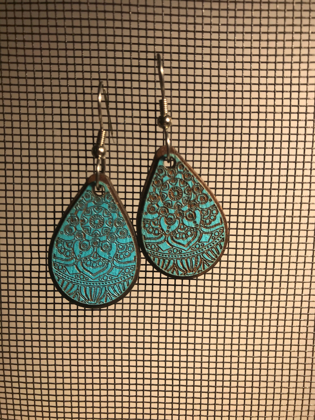 Earrings(wooden with stainless steel hooks)48