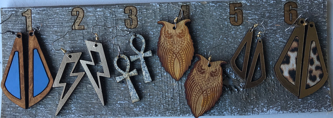 Earrings( wood)1j