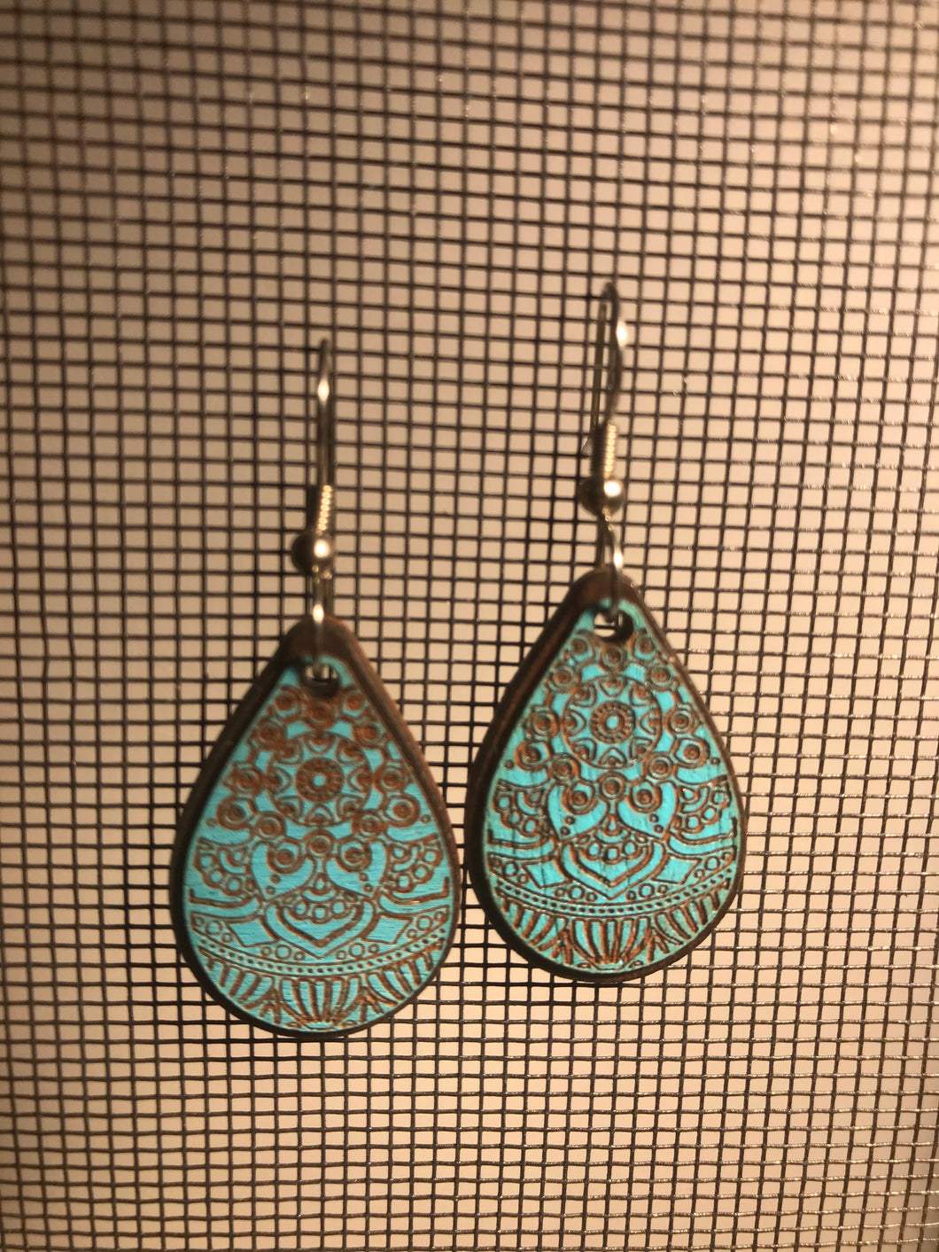 Earrings(wooden with stainless steel hooks)95
