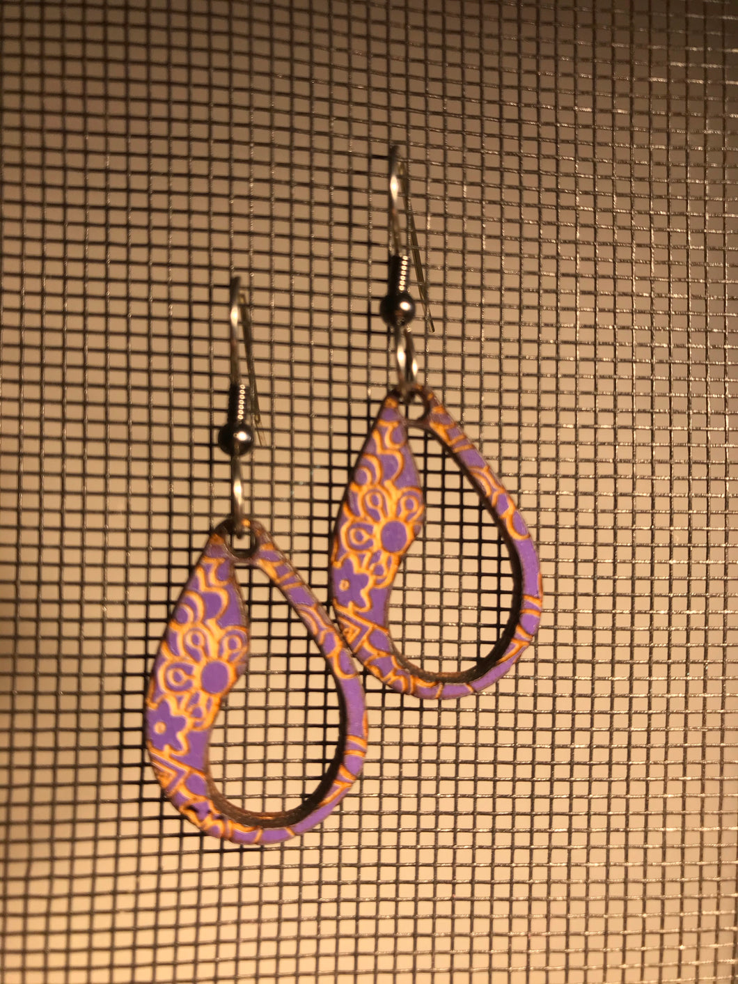 Earrings(wooden with stainless steel hooks)125
