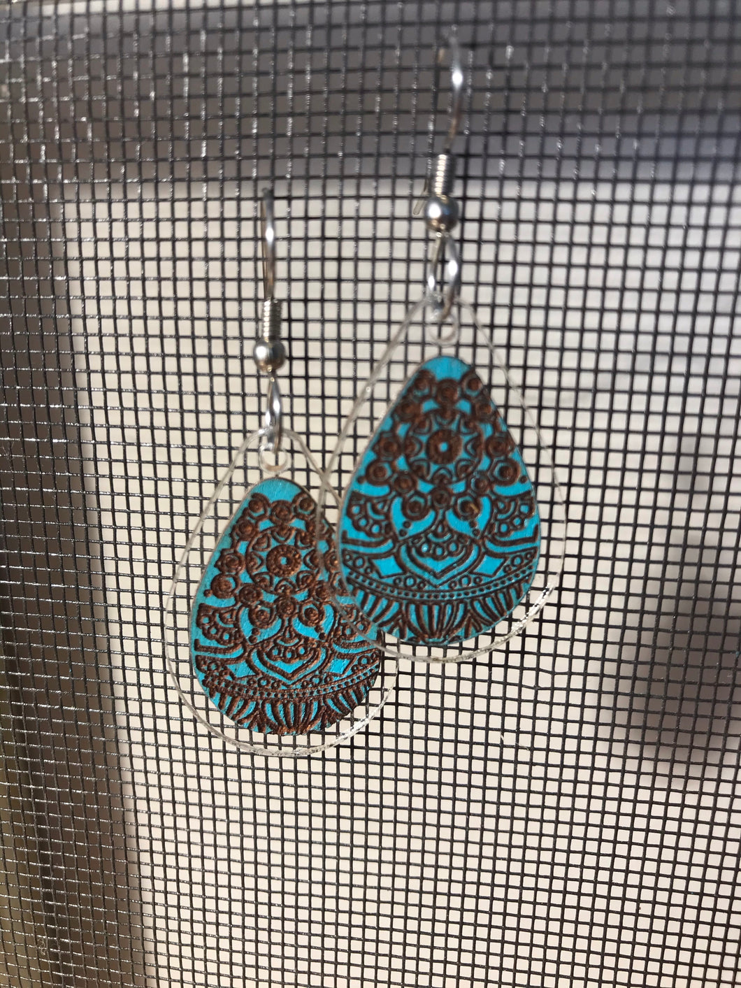 Earrings(Acrylic and wood composite)7