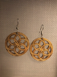 Earrings(wooden with stainless steel hooks)34