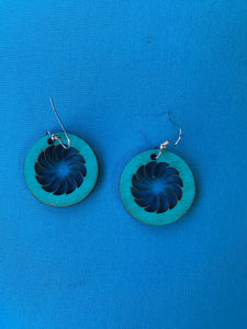 Earrings(wooden with stainless steel hooks)132