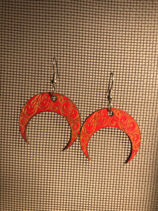 Earrings(wooden with stainless steel hooks)35