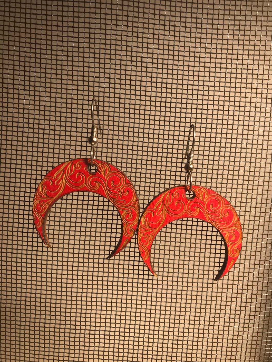 Earrings(wooden with stainless steel hooks)35