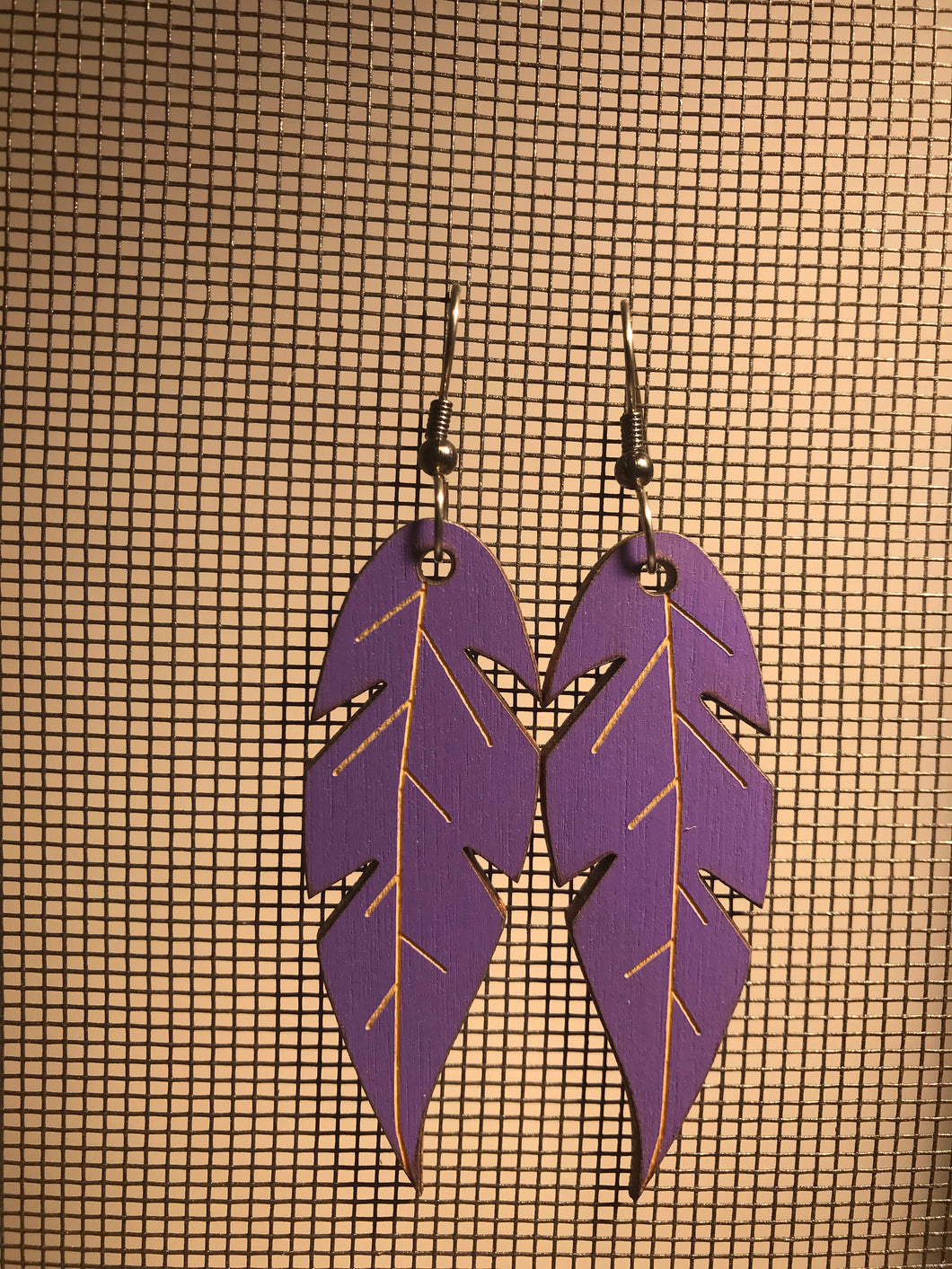 Earrings(wooden with stainless steel hooks)87