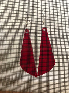 Earrings(Acrylic and wood composite) with stainless steel hooks1