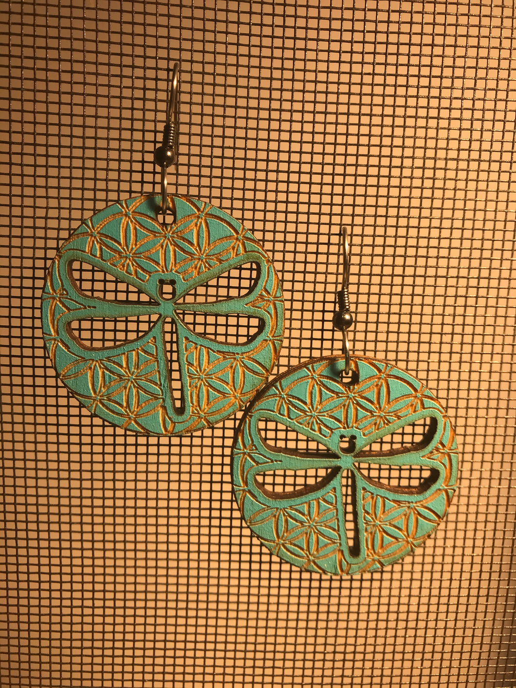 Earrings(wooden with stainless steel hooks)118