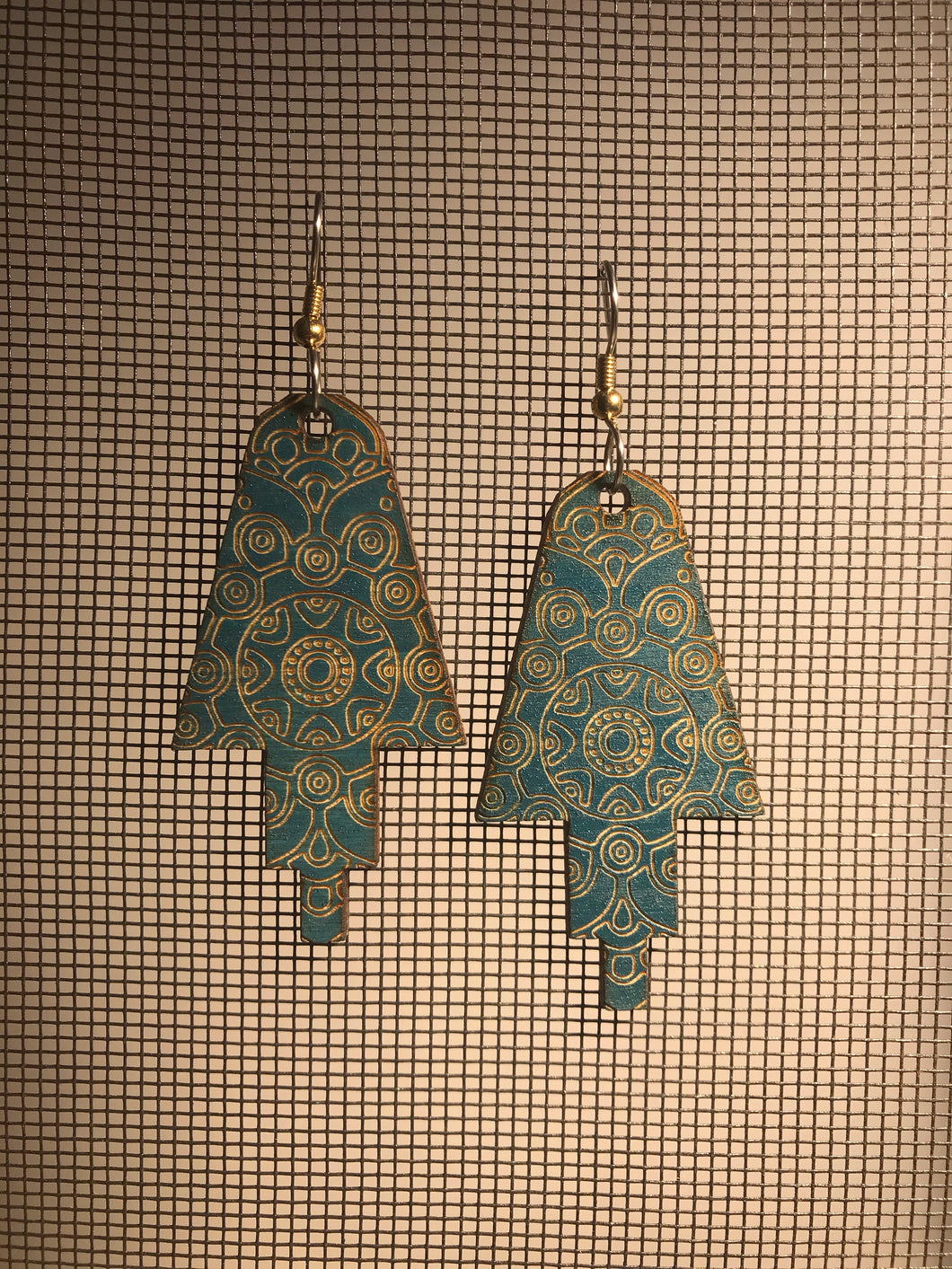 Earrings(wooden with stainless steel hooks)54