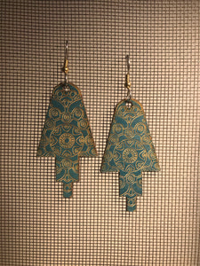 Earrings(wooden with stainless steel hooks)53