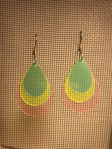 Earrings(Acrylic and wood composite)9