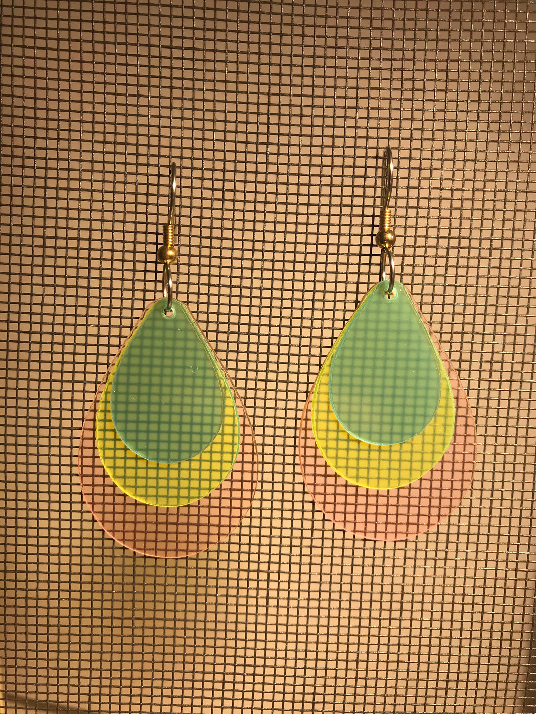 Earrings(Acrylic and wood composite)9