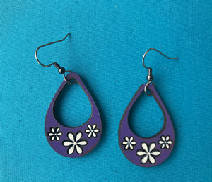 Earrings(wooden with stainless steel hooks)139