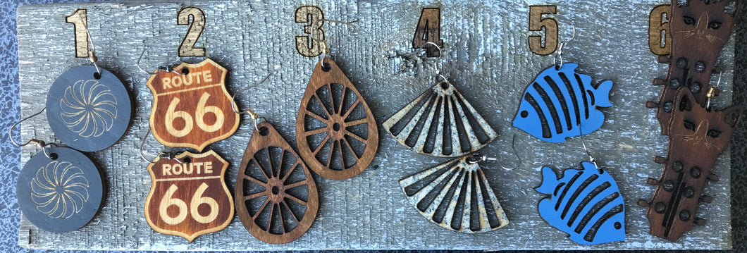Earrings( wood)1o