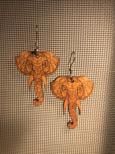 Earrings(wooden with stainless steel hooks)42