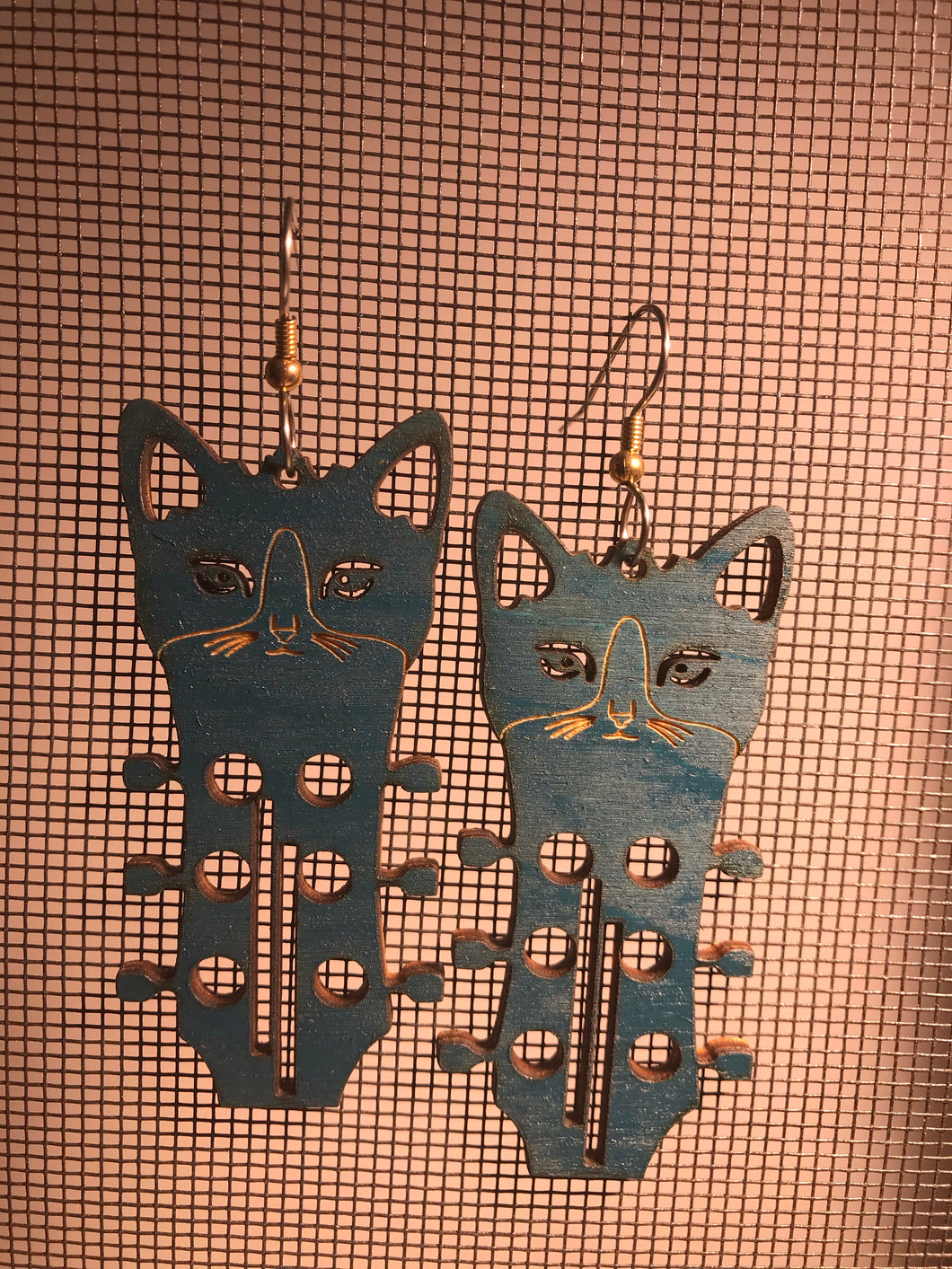 Earrings(wooden with stainless steel hooks)3