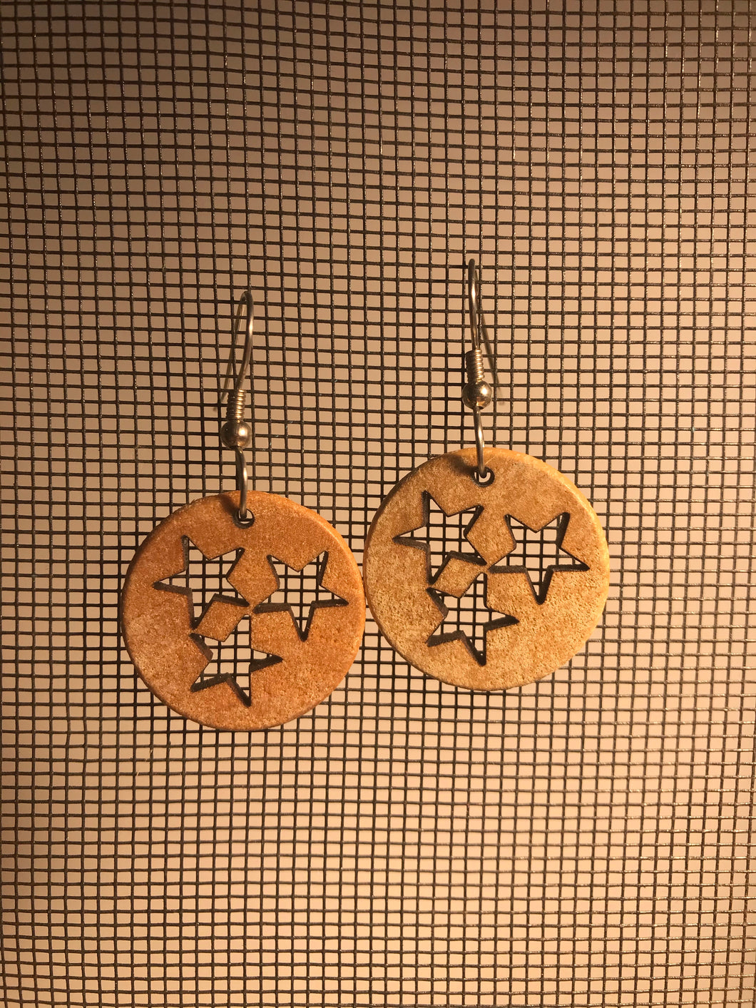 Earrings(wooden with stainless steel hooks)116