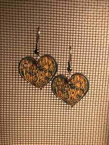 Earrings(wooden with stainless steel hooks)63