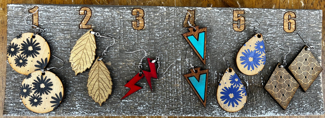 Earrings( wood)1l