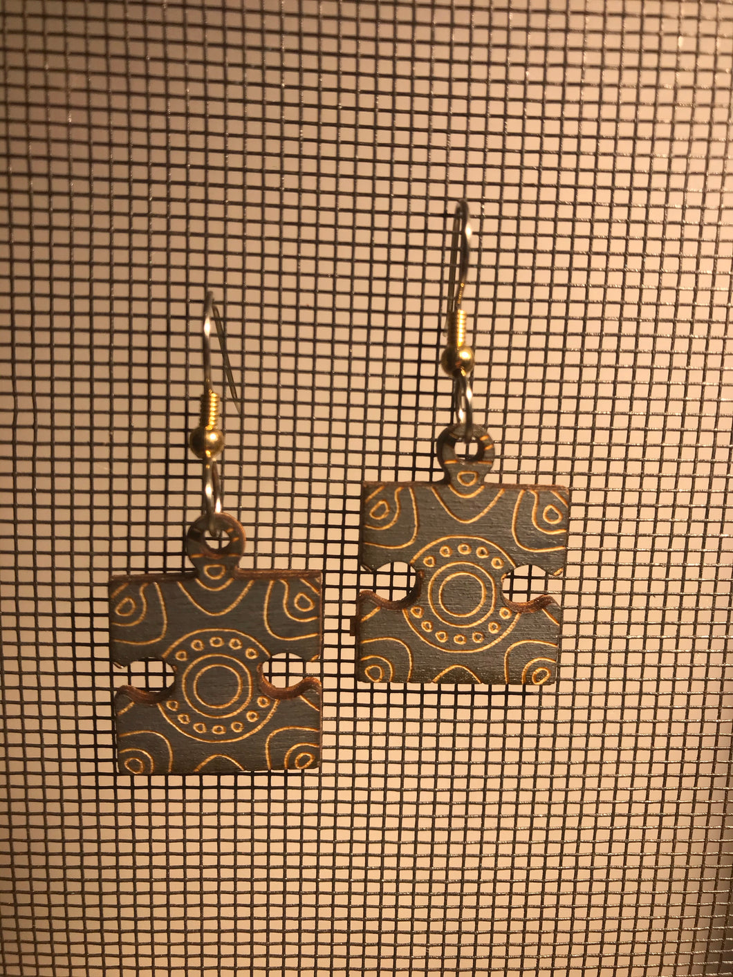 Earrings(wooden with stainless steel hooks)96