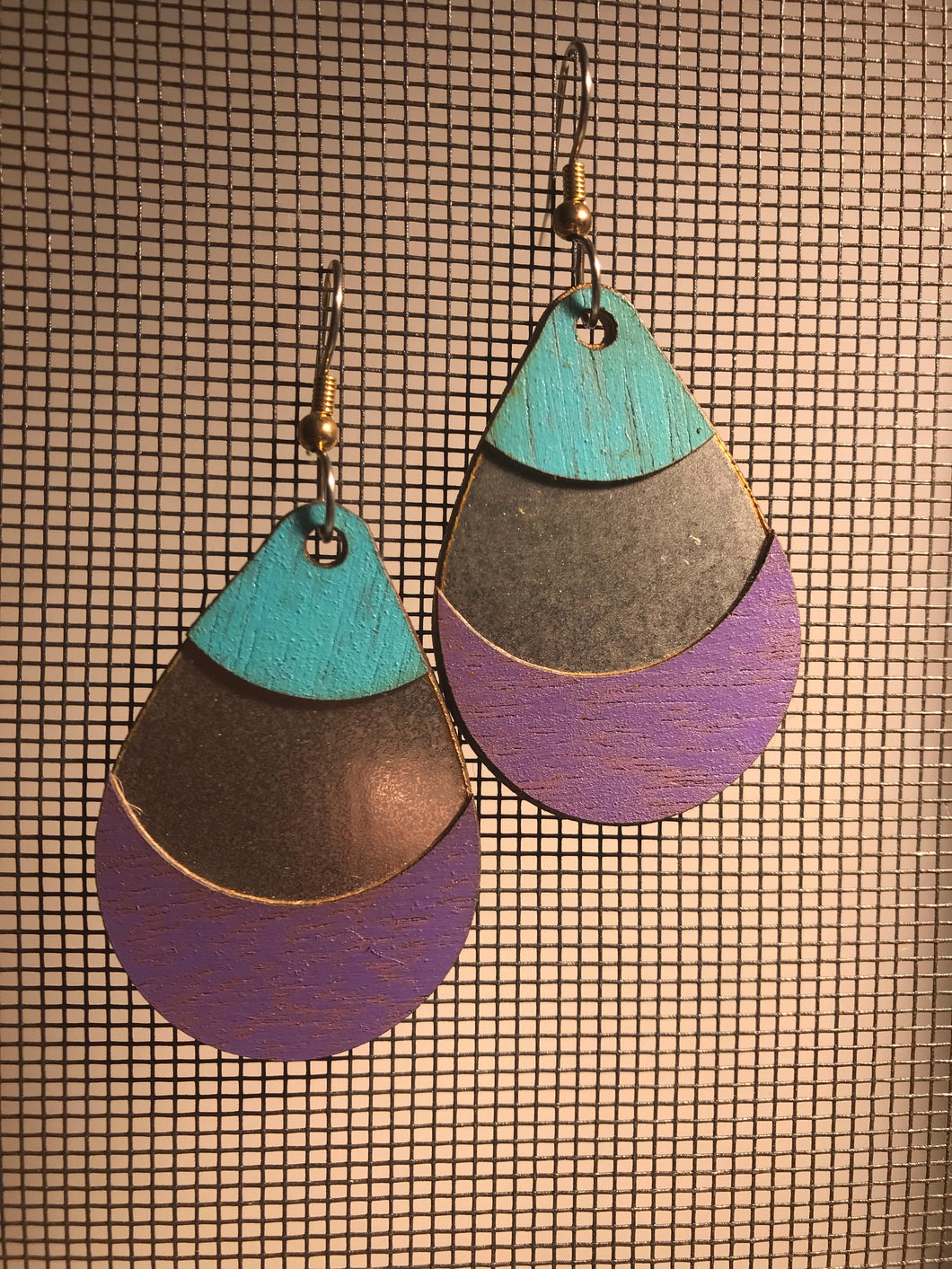 Earrings(wooden with stainless steel hooks)12
