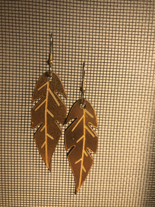 Earrings(wooden with stainless steel hooks)104