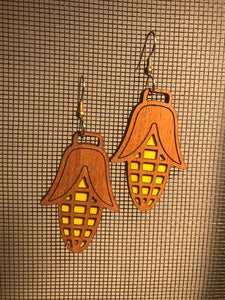 Earrings(wooden with stainless steel hooks)100