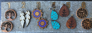 Earrings( wood)1v