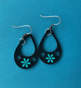 Earrings(wooden with stainless steel hooks)130