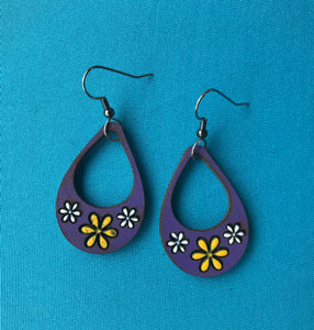 Earrings(wooden with stainless steel hooks)137