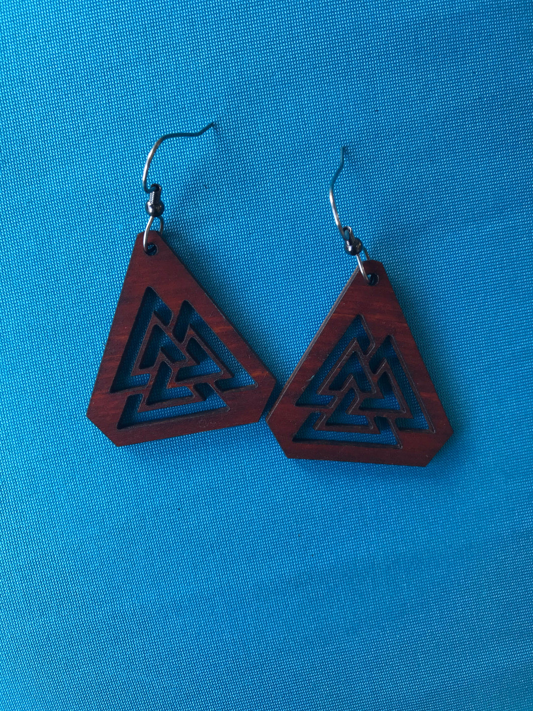 Earrings(wooden with stainless steel hooks)127