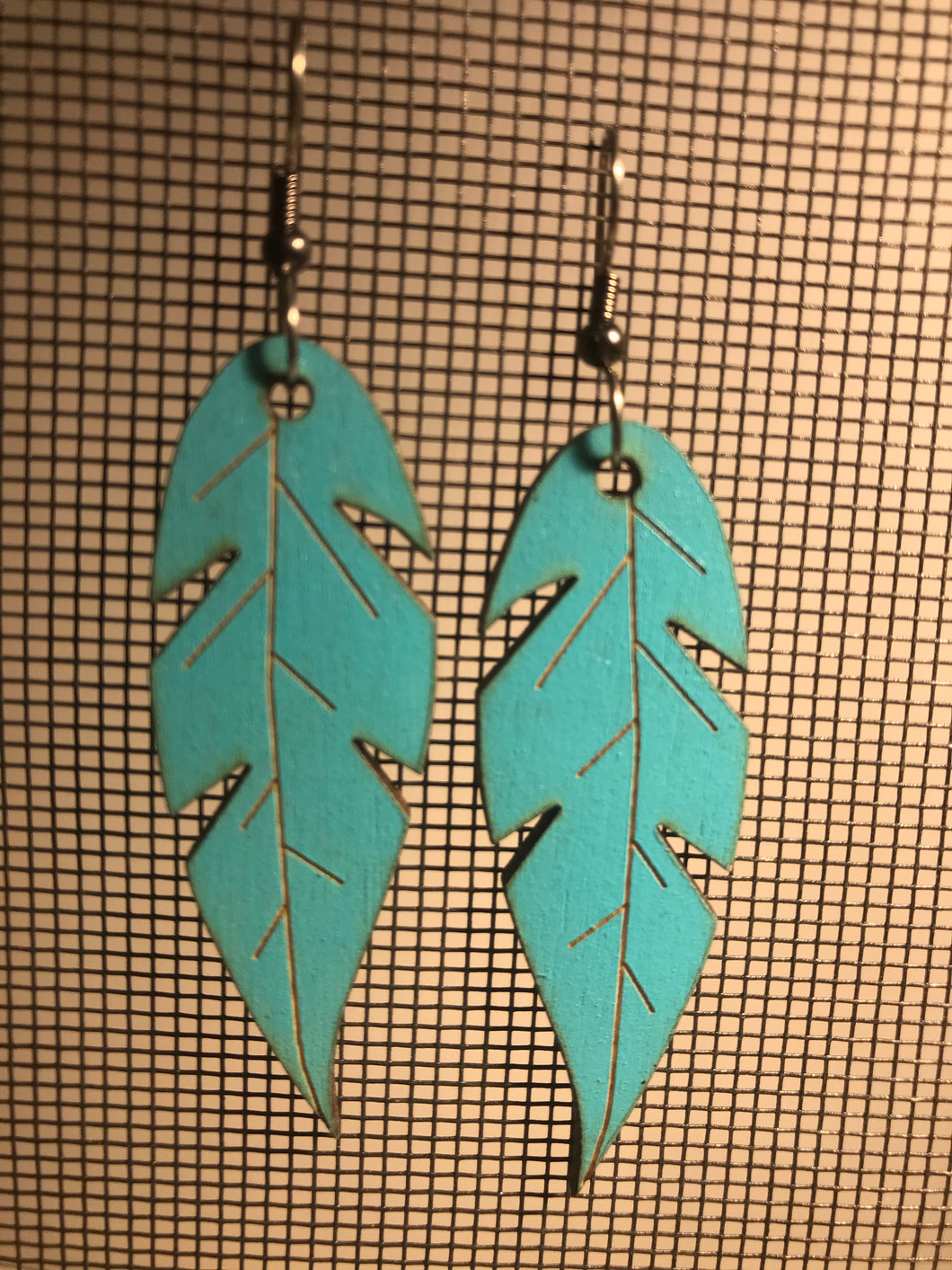 Earrings(wooden with stainless steel hooks)88