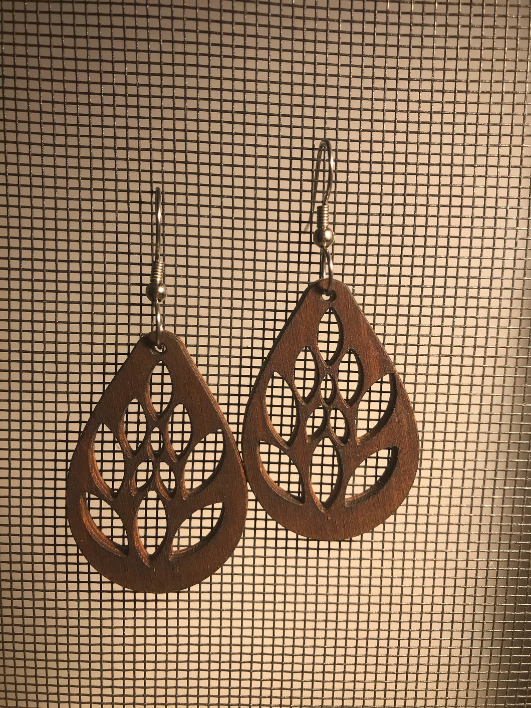 Earrings(wooden with stainless steel hooks)58