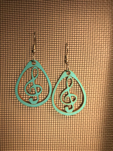 Earrings(wooden with stainless steel hooks)56