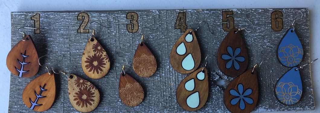 Earrings( wood)1e