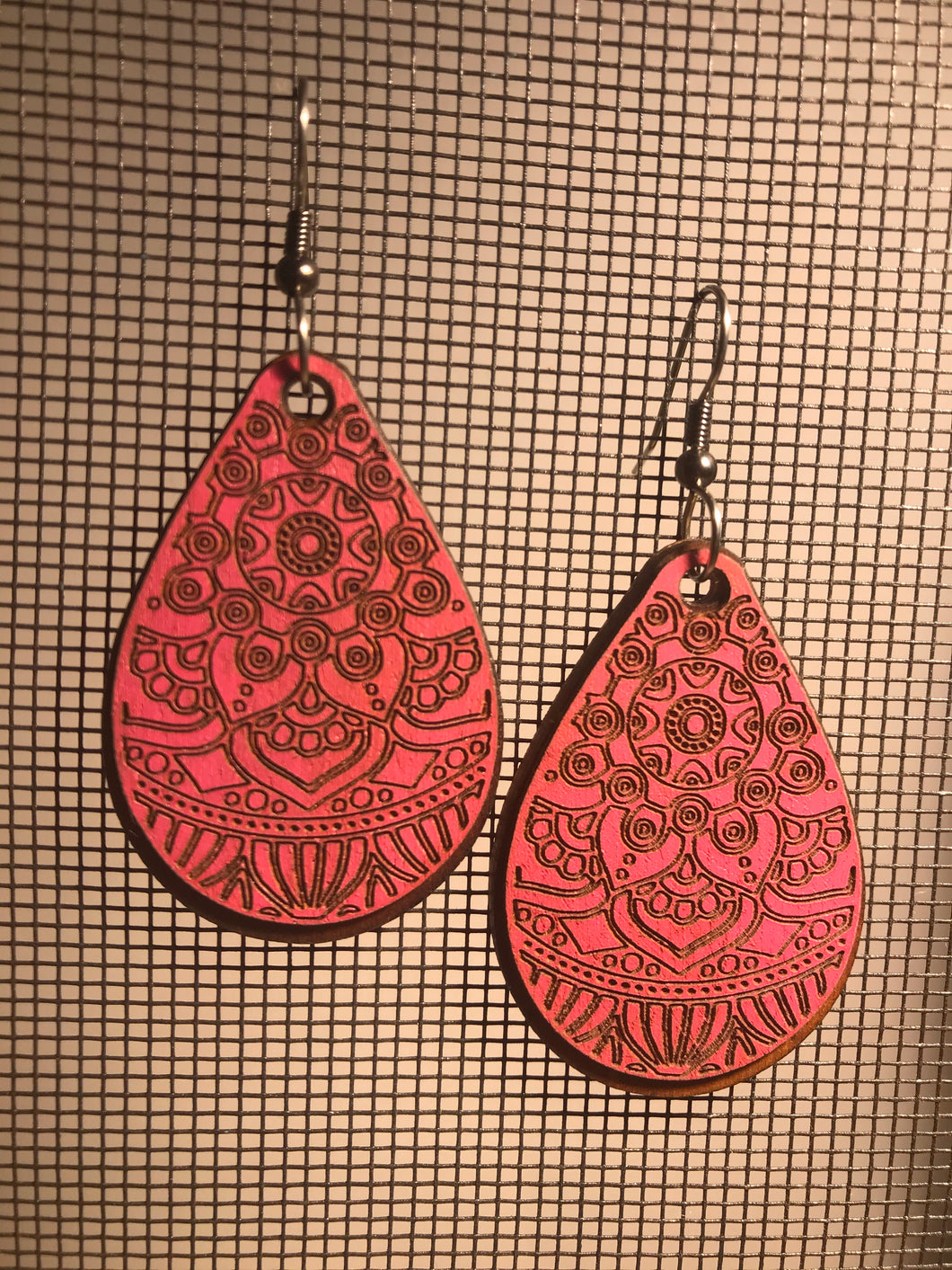 Earrings(wooden with stainless steel hooks)79