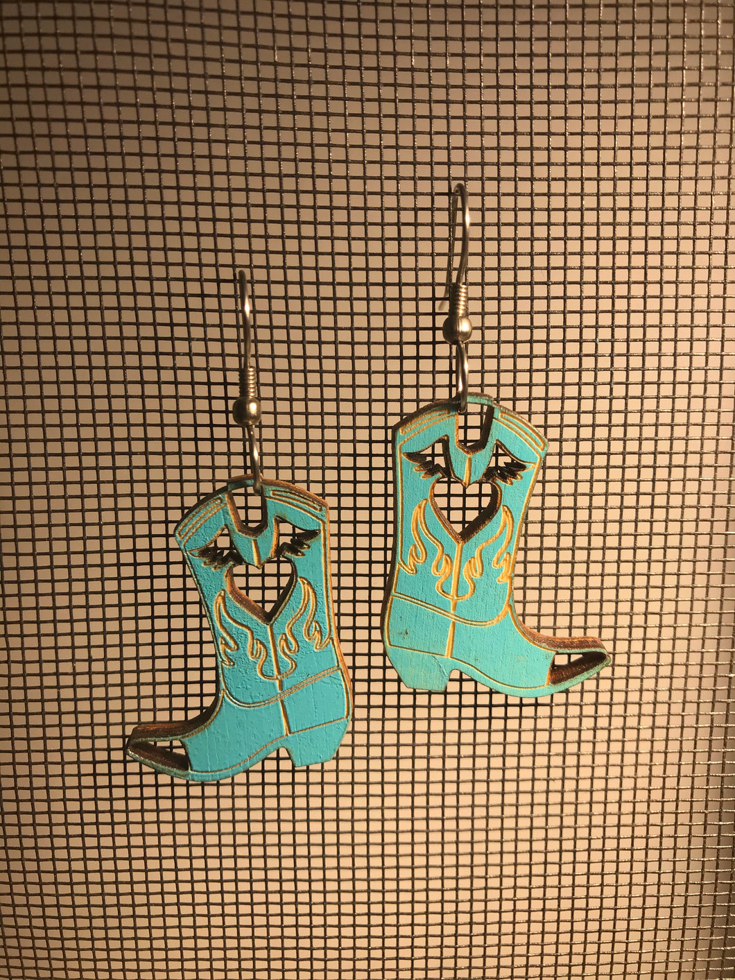 Earrings(wooden with stainless steel hooks)1