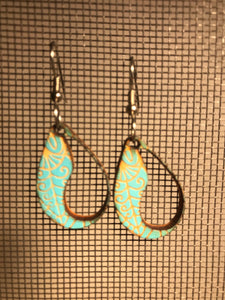 Earrings(wooden with stainless steel hooks)126