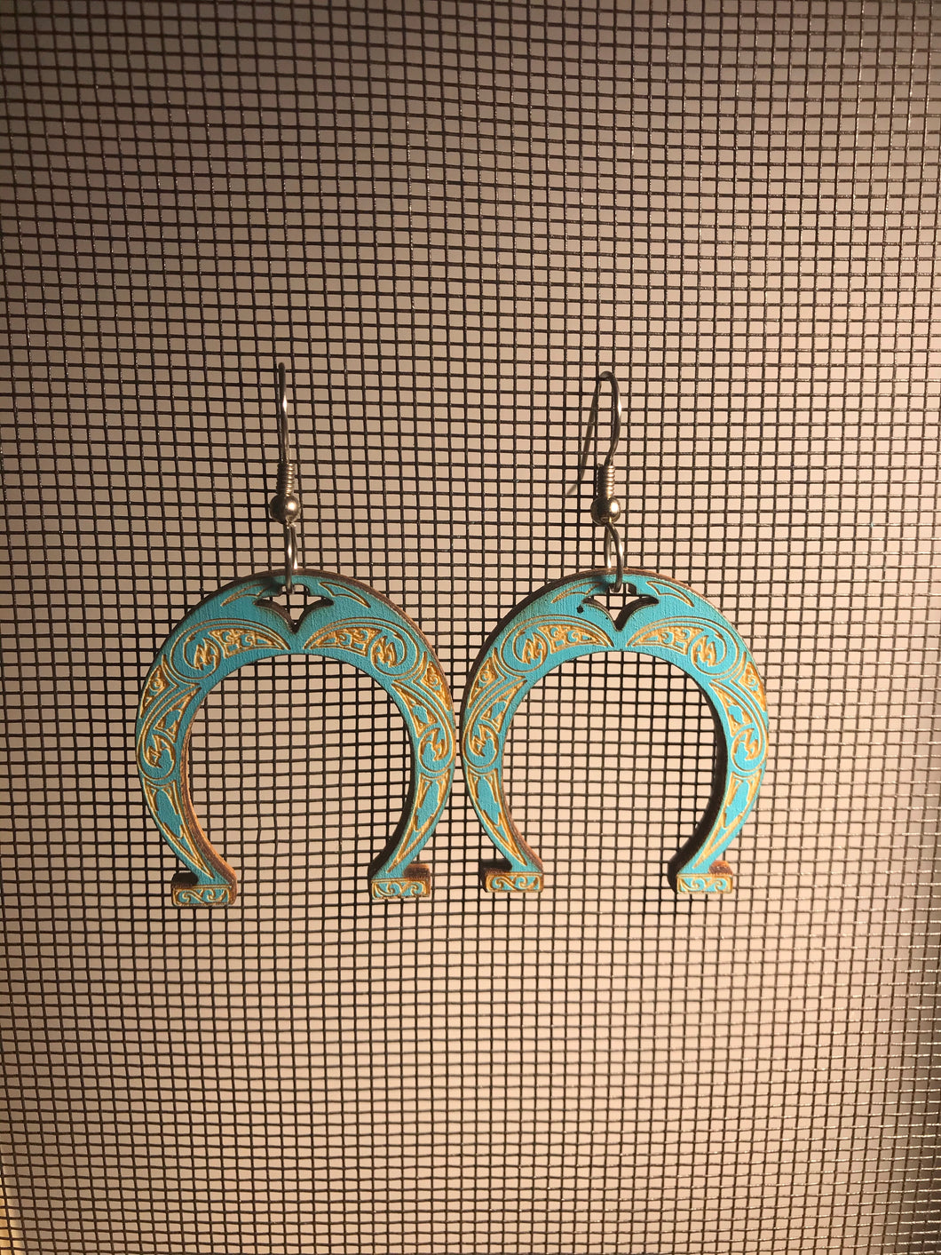 Earrings(wooden with stainless steel hooks)14