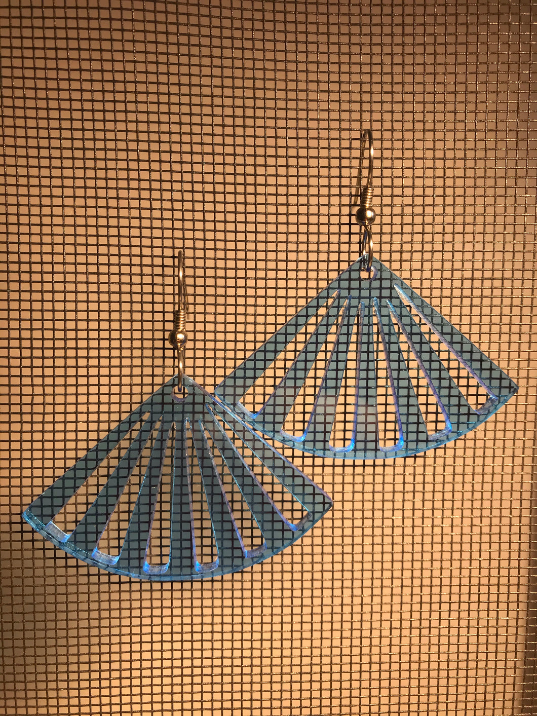 Earrings(Acrylic and wood composite)16