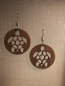 Earrings(wooden with stainless steel hooks)50