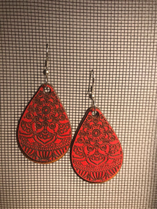 Earrings(wooden with stainless steel hooks)105