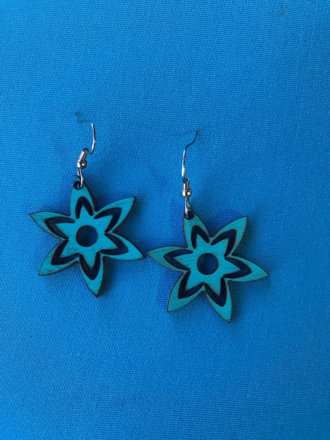 Earrings(wooden with stainless steel hooks)131