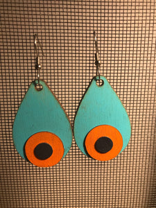 Earrings(wooden with stainless steel hooks)61